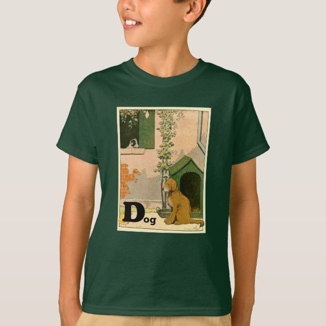 D ist für Hunde - Golden Retriever und Terrier T-Shirt (Vorderseite)