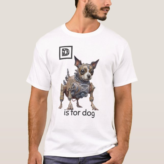 D ist für Hunde T - Shirt (Vorderseite)