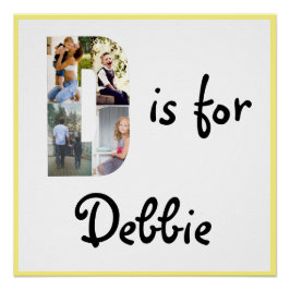 D ist für Name Poster