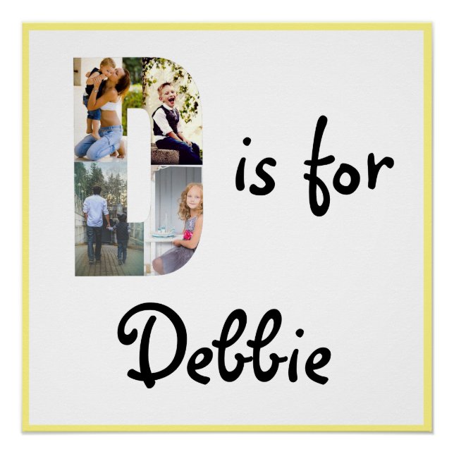 D ist für Name Poster (Vorderseite)