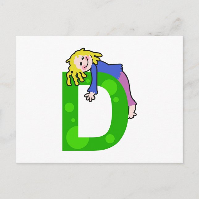 D ist für..... postkarte (Vorderseite)