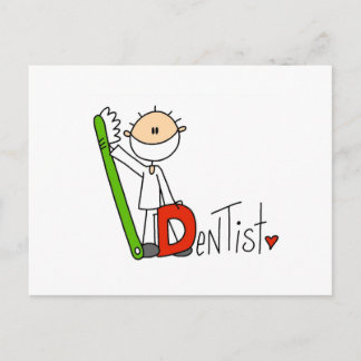 D ist für Zahnärzte Postkarte