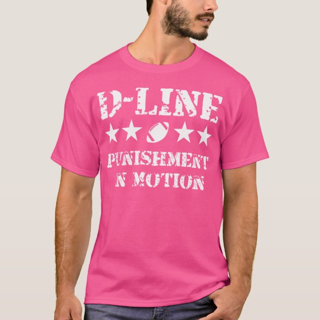D-Line Strafe in Motion Football Defensive Lin T-Shirt (Vorderseite)