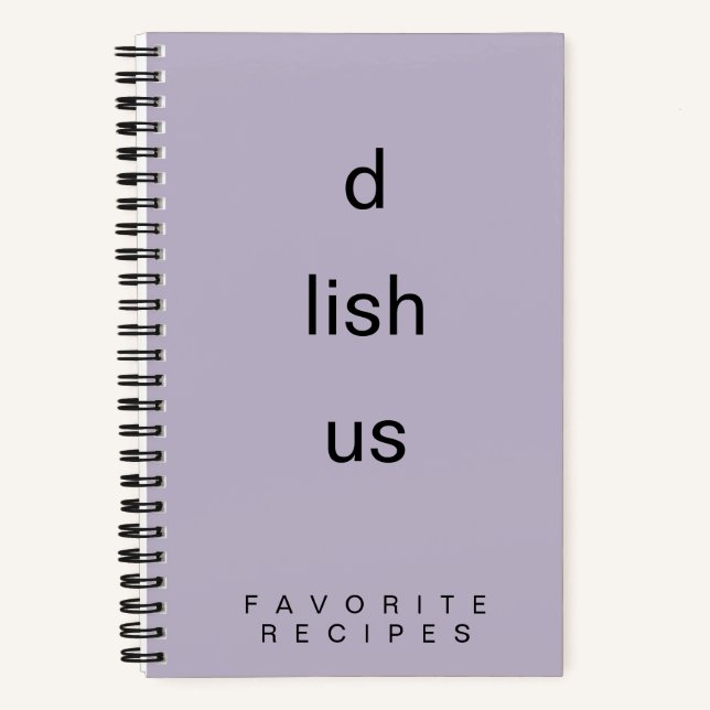 D Lish Us Rezept Buch (Vorderseite)