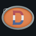 D Monogramm überlagert auf NLD-Flagge auf oder bcn Ovale Gürtelschnalle<br><div class="desc">D Monogram überlagerte sich auf der niederländischen Flagge auf orange Gürtelschnalle Design © Trinkets and Things 2022 - AHP Design. Alle Rechte vorbehalten.</div>