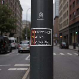 D.N.A. (RYBW) - Determined Native American Aufkleber