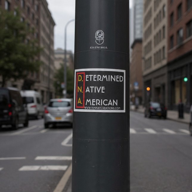 D.N.A. (RYBW) - Determined Native American Aufkleber (Von Creator hochgeladen)