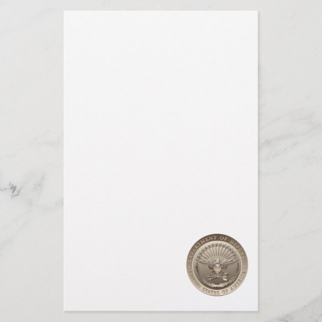 D.O.D Regierungs-Emblem Briefpapier (Vorderseite)