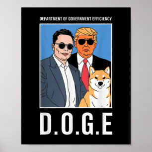 D.o.g.e Abteilung für Regierungseffizienz Lustig Poster