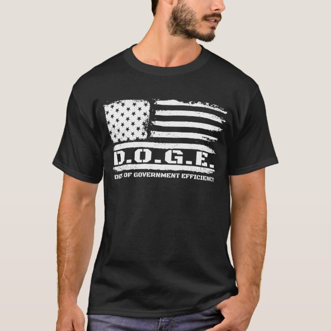 D.O.G.E. Department of Government Efficiency DOGE T-Shirt (Vorderseite)