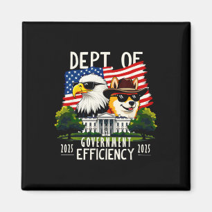 D.o.g.e Department of Government Efficiency Trump Magnet