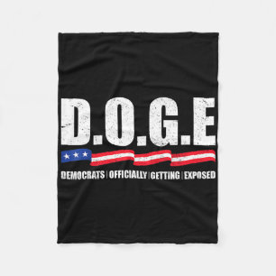 D.o.g.e Doge Ministerium für Regierungseffizienz T Fleecedecke