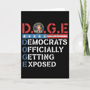 D.o.g.e Doge Ministerium für Regierungseffizienz T Karte