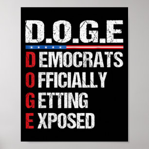 D.o.g.e Doge Ministerium für Regierungseffizienz U Poster