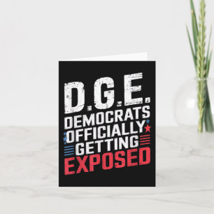 D.o.g.e Doge Politische Satire American Flag T-Shi Karte