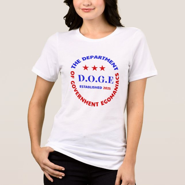 D.O.G.E.: REGIERUNGSAUSTEILUNG Tri-Blend SHIRT (Vorderseite)