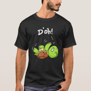 D oh niedliche Schildkröte liegt auf dem Rücken Sp T-Shirt