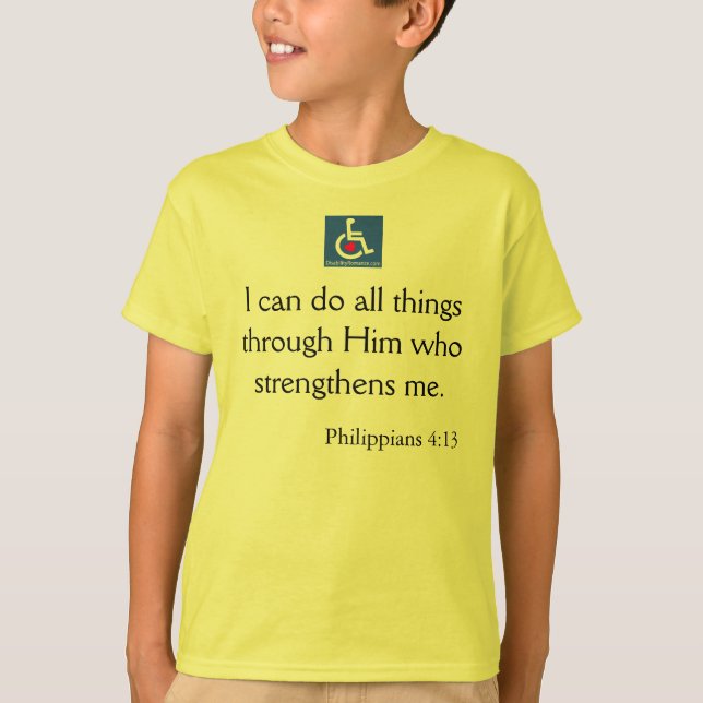 D/R - Philippians-4:13 Zitat T-Shirt (Vorderseite)