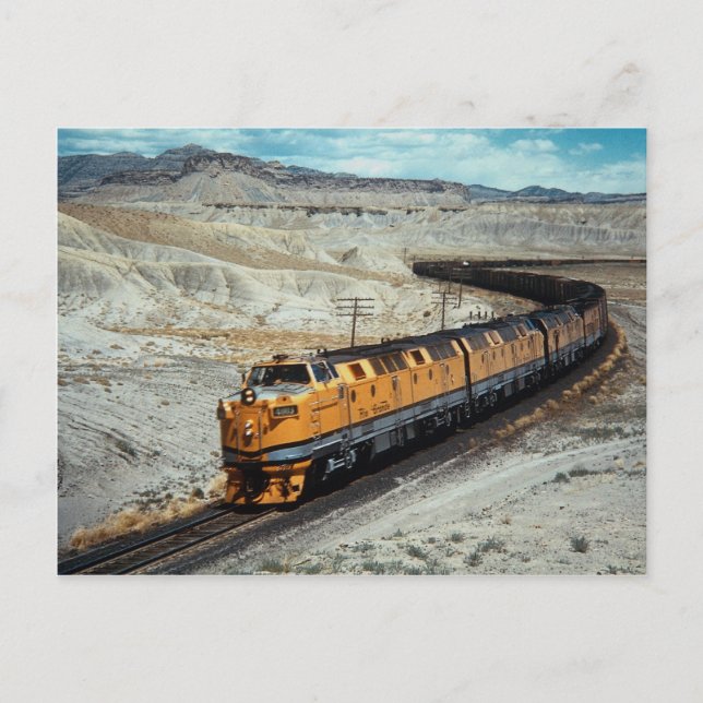 D&RGW Krauss Maffei (deutsch gebaut) Postkarte (Vorderseite)