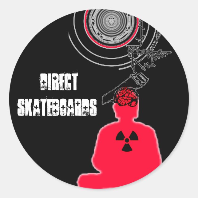 D s Buddha-Aufkleber Runder Aufkleber (Vorderseite)