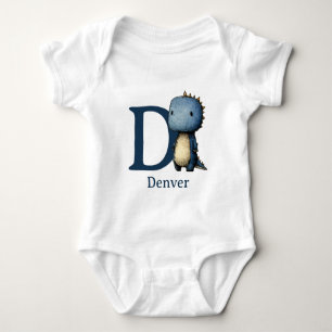 D steht für Dinosaurier Personalisieren Baby Strampler