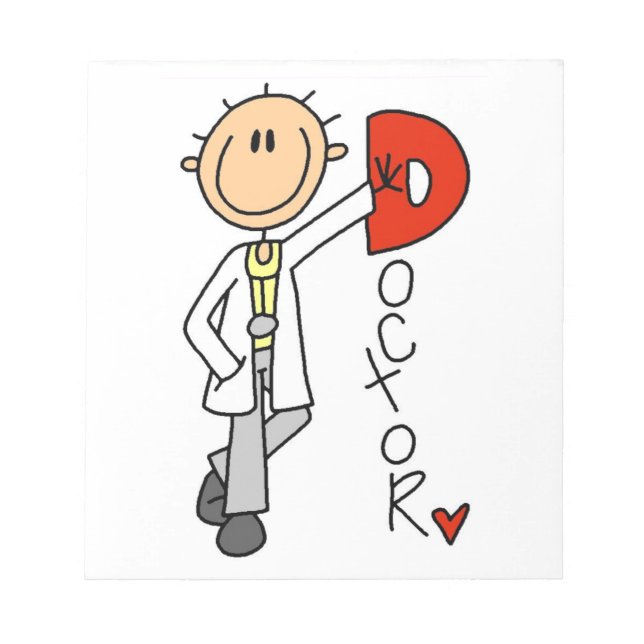 D steht für Doktor Notizblock (Vorderseite)