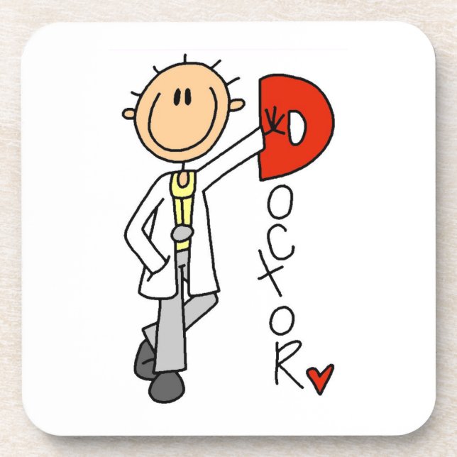D steht für Doktor Untersetzer (Vorderseite)