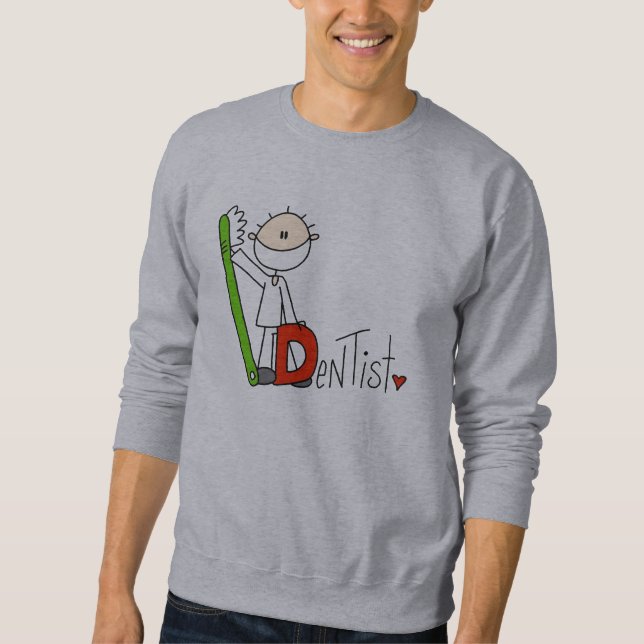 D steht für Zahnarzt Sweatshirt (Vorderseite)