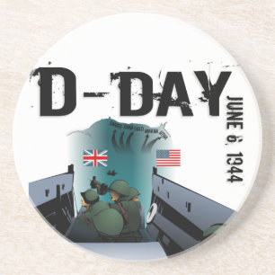 D-TAG 6. Juni 1944 Getränkeuntersetzer