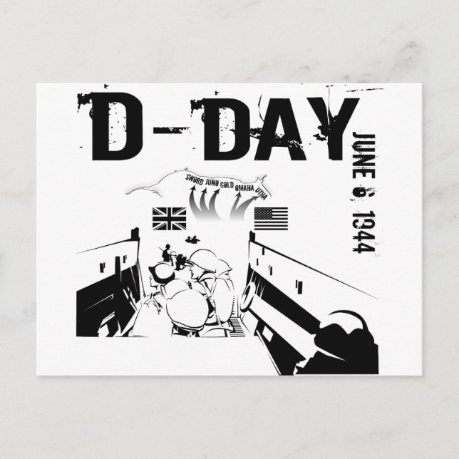 D-TAG 6. Juni 1944 Postkarte (Vorderseite)