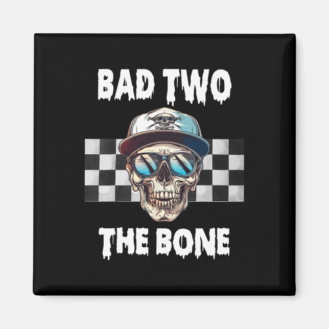 D to Bone Birthday Halloween Skeleton Junge Todd Magnet (Vorne)