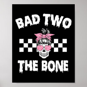 D Two The Bone Geburtstag 2. Halloween 2 Jahre alt Poster