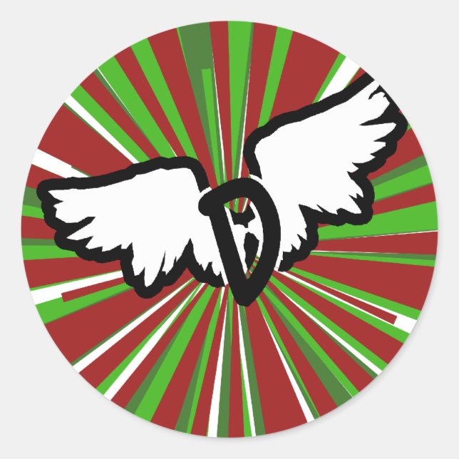 D-Wings-Farbzielaufkleber Runder Aufkleber (Vorderseite)
