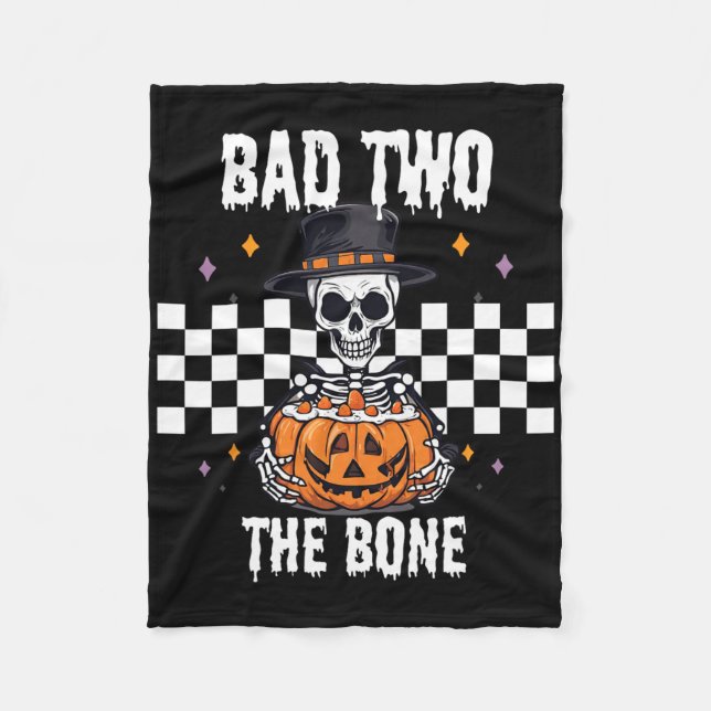 D zu Knöchelettknöchelchen Fleecedecke (Vorderseite)