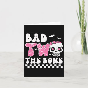 D Zwei der Knochen Geburtstag Kleinkind Halloween Karte