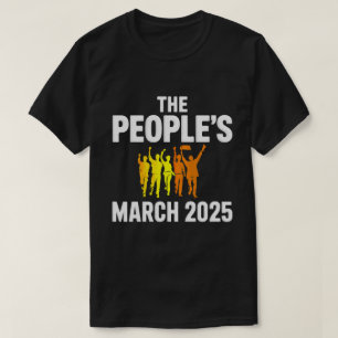 DA115-März der Völker 2025 Politische Einheit T-Shirt