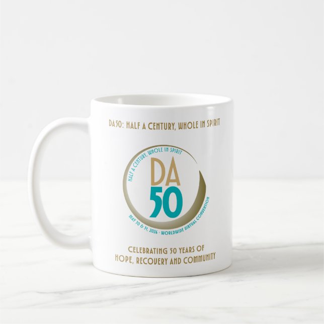 DA50 Worldwide Virtual Convention Tasse in Gold/Te (Links)