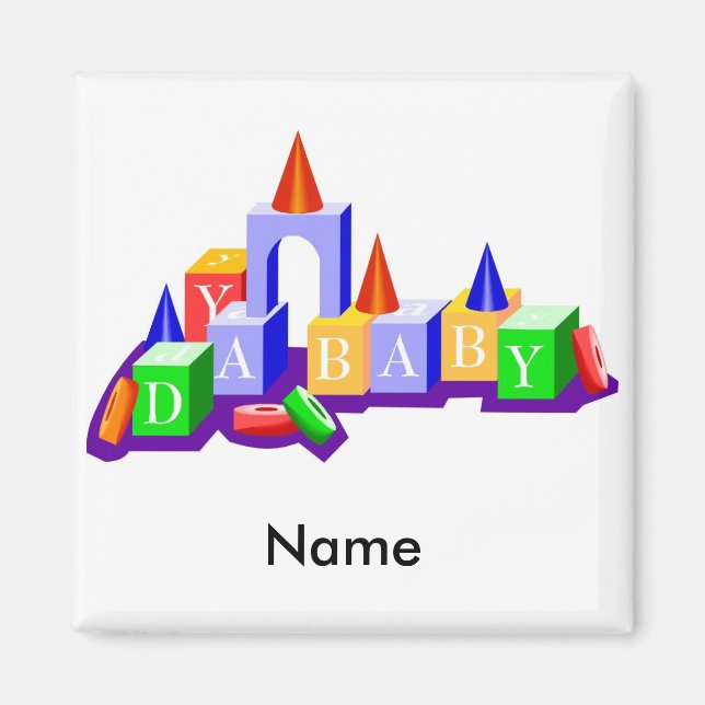 DA Baby Personalisiert Magnet (Vorne)