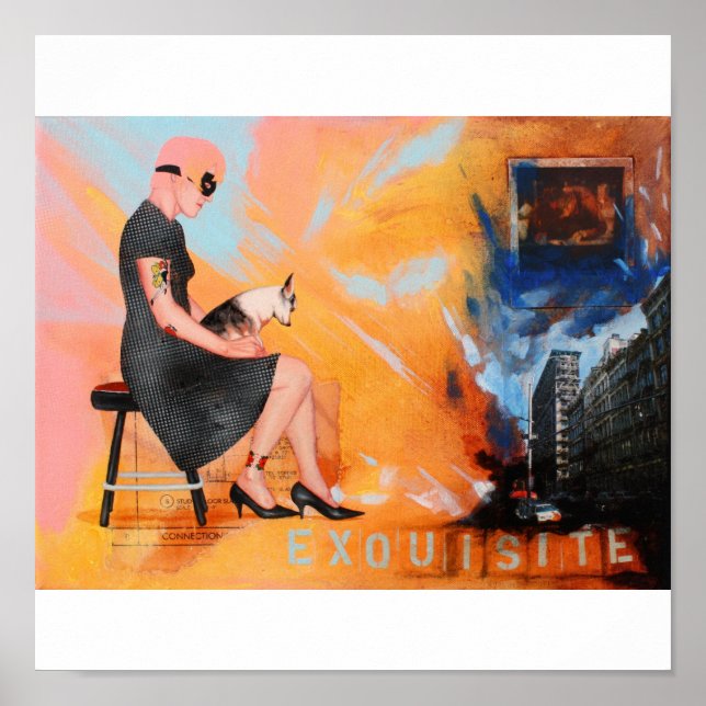 Da bist du meine süßeste Freundin Print Poster (Vorne)