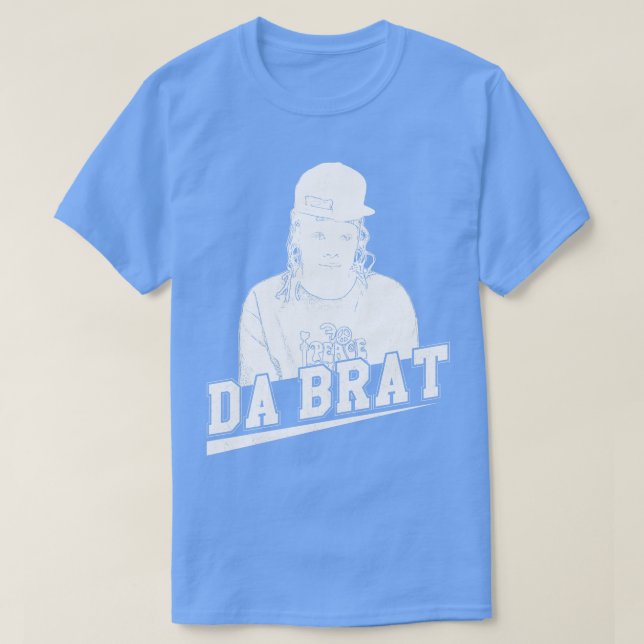Da Brat weißes Retro T-Shirt (Design vorne)