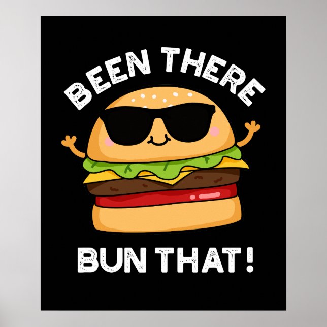 Da Bun, dass lustige Burger Pun Dark BG Poster (Vorne)