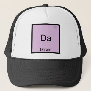 Da - Darwin Lustiges Chemie-Element-Symbol T-Shirt Truckerkappe