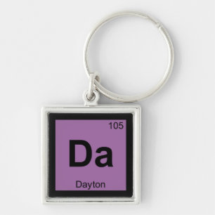 Da - Dayton Ohio Chemistry Periodic Table Symbol Schlüsselanhänger