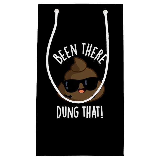 Da Dung, dass lustige Kack Pun Dark BG Kleine Geschenktüte (Vorderseite)