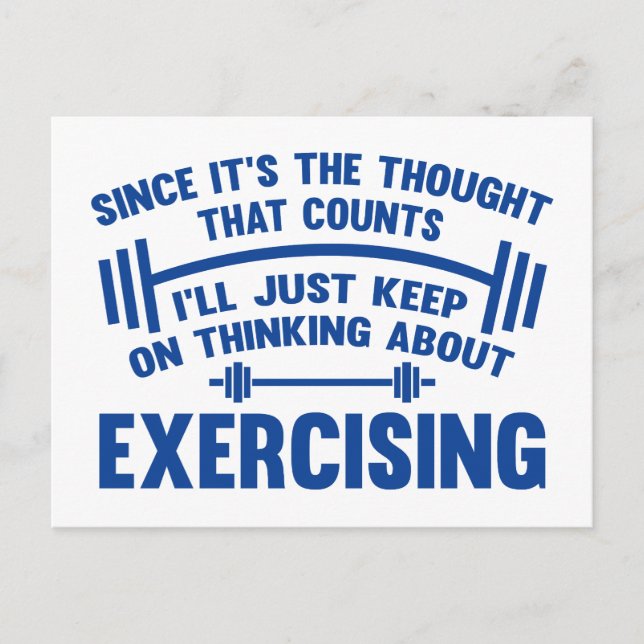 Da es der Gedanke ist, der zählt Postkarte (Vorderseite)