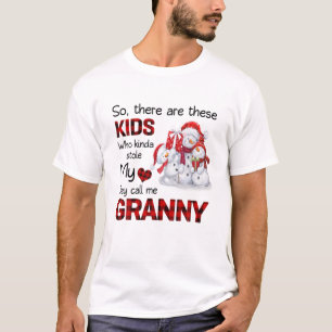 Da gibt es diese Kinder, die mich Granny Snowman n T-Shirt