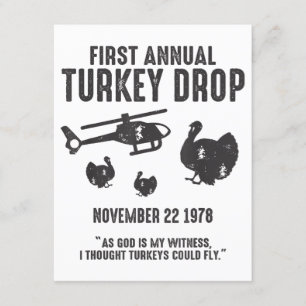 Da Gott mein Zeuge ist, dachte ich, dass Truthühne Begleitkarte