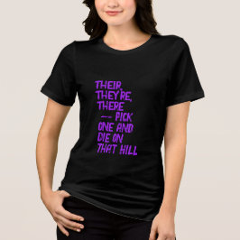 Da, Ihr / Dein, Du bist T-Shirt Tri-Blend Shirt