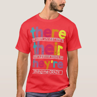 Da Ihr Sie sind Englisch Grammatik Lehrer Humor T-Shirt