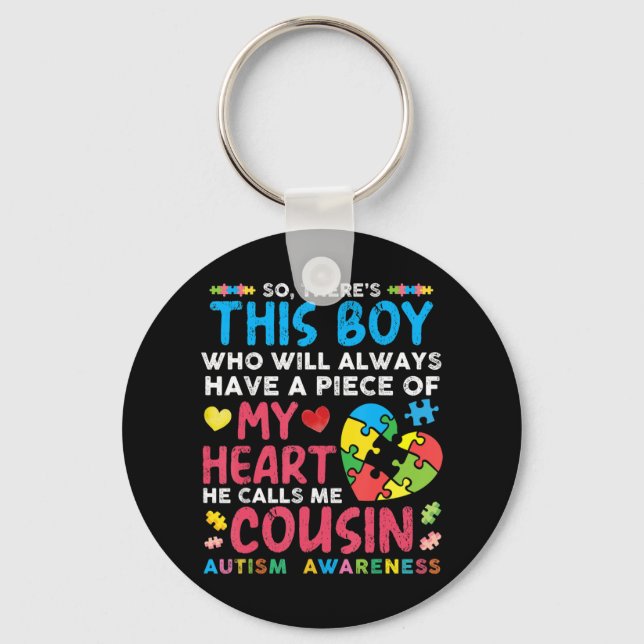 Da ist also dieser Junge, der immer ein Stück O ha Schlüsselanhänger (Vorderseite)